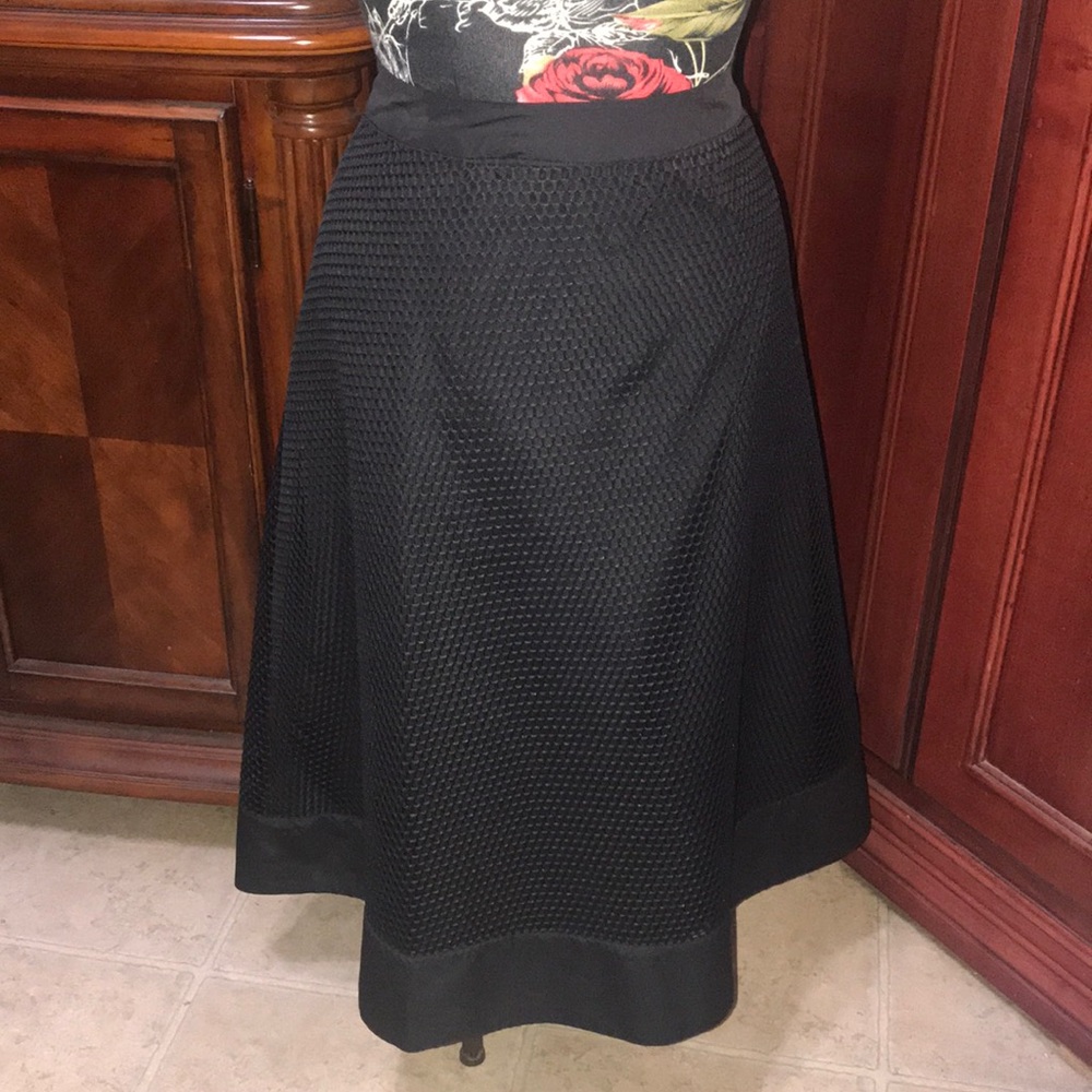 Plus size fishnet black skirt